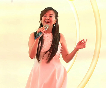 Singer YoYo Chiao delivers a wonderful vocal performance
